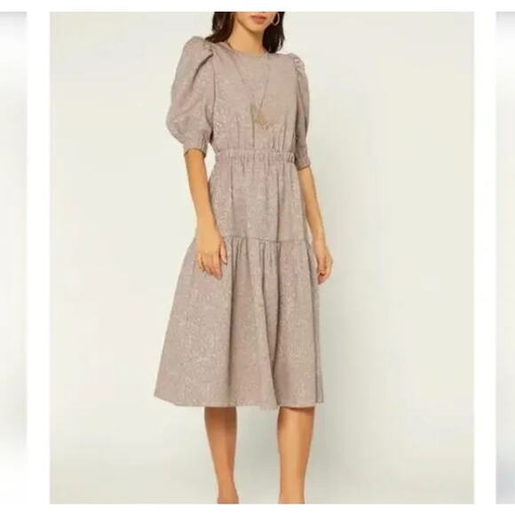 Anthropologie Gray Mini Dress - Picture 1 of 7